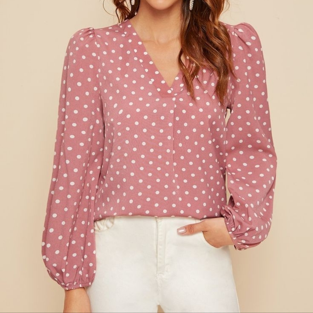 Lantern Sleeve Top